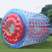 Bola inflable comercial para caminar, Bola de agua de burbujas para hámster humano zorb