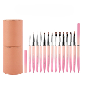 OEM ODM UV Gel Nail Brush Metal Handle Professional Nail Salon <b>Builder</b> Gel Painting Brush - Product Image 5