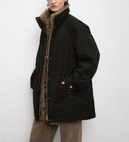 Abrigo de piel con Cuello de piel Toscana extraíble 90 Parka de plumón de ganso Chaqueta de invierno para mujer joven