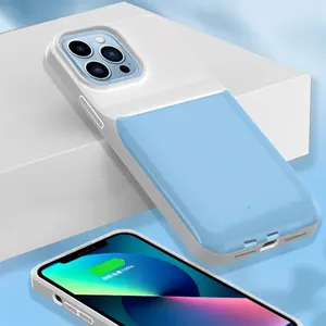 Estuche de batería de carga inalámbrica de 10000Mah para <span class=keywords><strong>IPhone</strong></span> <span class=keywords><strong>13</strong></span> <span class=keywords><strong>13</strong></span> <span class=keywords><strong>Mini</strong></span> <span class=keywords><strong>13</strong></span> Pro Max 13Pro Estuche para <span class=keywords><strong>cargador</strong></span> de batería Estuche para banco de energía - Product Image 2