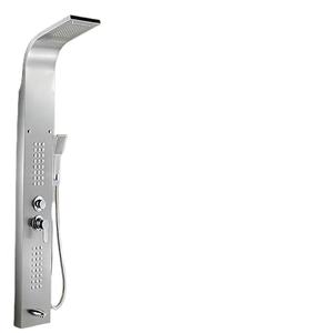 304 di lusso in acciaio inox parete pannello doccia bagno lucidato spazzolato finitura singola maniglia nucleo valvola in ceramica per alberghi - Product Image 2