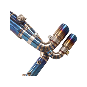 ポルシェ 911 991/991.1 ターボ 3.8T 2012-2015年式用 チタン合金製 キャットバック エキゾーストパイプシステム マフラー - Product Image 2