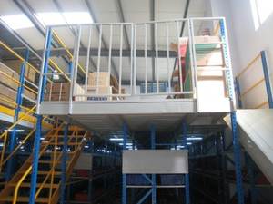 Rack à plusieurs niveaux Utilisation de l'espace multifonctionnel Rack de stockage d'entrepôt Plates-formes de loft Racks à plusieurs niveaux Plates-formes en acier - Product Image 4