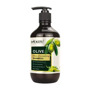 MOKERU Shampooing à l'huile d'olive pour cheveux antipelliculaires et anti-chute Set de soins à l'huile naturelle Produit de soin nourrissant pour cheveux