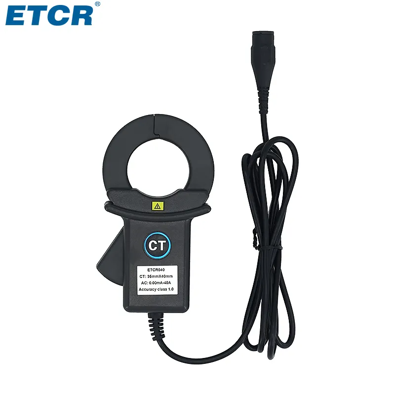 ETCR040 40A Hoge Nauwkeurigheid Ac Lekstroom Sensor Meter Stroomopnemer Stroomtang