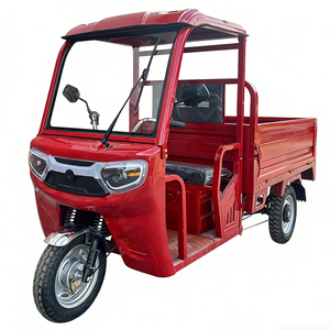 Tricycle cargo électrique tout-terrain 48V 1000W 4000W robuste pour adulte, à 3 roues, avec cabine, pour camping et transport de nourriture - Product Image 2