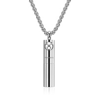 Collier d'aromathérapie personnalisé en acier inoxydable avec tampons de recharge colorés, diffuseur d'huiles essentielles, pendentif cylindrique, bijou cadeau