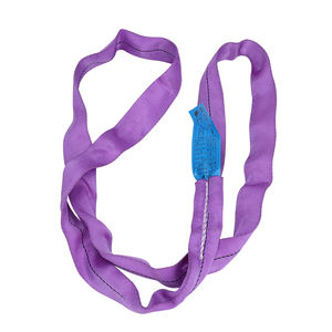Sling de levage rond en polyester haute ténacité, sans fin, de 1 à 50 tonnes, avec facteur de sécurité 7:1, sangle de levage pour palan - Product Image 4