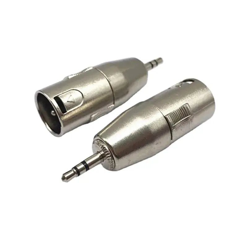 Mini XLR 3pin a 3.5mm adattatore Jack maschio femmina 3 Core XLR a Stereo Jack 3.5mm adattatore XLR femmina a 3.5mm Stereo maschio