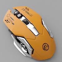 Souris sans fil ergonomique transfrontalière à 6 boutons, silencieuse, rechargeable, double mode, adaptée aux ordinateurs portables et au gaming