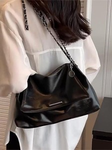 Bolsos de hombro de lujo para mujer, bolsos cruzados de gran capacidad, bolsos de mano de piel sintética con cadena, bolso diario para mujer - Product Image 1