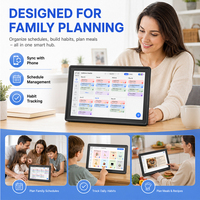 Tablette tactile intelligente 15 pouces pour la gestion familiale, lecture vidéo MP4, tableau des tâches, suivi des devoirs, planificateur quotidien domestique - Offre Spéciale