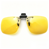 Lunettes de soleil polarisées carrées sans monture à clipser UV400, verres solaires à clipser unisexe pour la conduite, OEM ODM, logo personnalisé