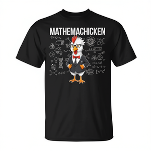 Camiseta premium Mathemachicken Chicken Math Genius Nerdy - Product Image 2