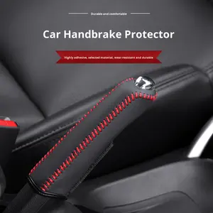Funda de Freno de Mano para Coche de Alta Calidad Marcan, Cuero Cosido a Mano, Varios Colores, Accesorios de Modificación Interior, Logotipo Personalizado - Product Image 3
