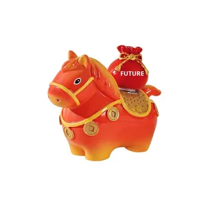 2026 Year of <strong>Horse</strong> Kawaii Lucky <strong>Horse</strong> Resin Figurines Chinese New Year Mascot Desktop Decor Lucky Charm Gift Wholesale - Product Image 6