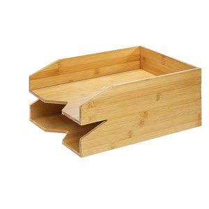 Wooden office <b>desktop</b> <b>shelf</b> for organizing documents, magazines, and stationery; home use for organizing student textbooks and - Product Image 5