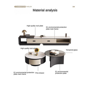 Support de table de télévision bon marché multifonctionnel au design minimaliste avec centre de table bon marché <span class=keywords><strong>Prix</strong></span> de gros Meuble de meuble de télévision de luxe personnalisé - Product Image 3