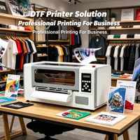 Imprimante de transfert DTF A3 double tête haute vitesse G-Printing, circulation automatique d'encre blanche, 10 ppm, Wi-Fi, 6 cartouches, textile