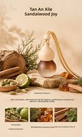 Diffuseur d'air pour voiture suspendu de qualité supérieure, design gourde |   Parfums de bois de santal, thé, gardénia et goyave |   Diffuseur d'aromathérapie pour voiture et maison