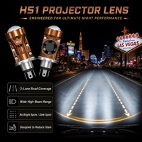 Lentes Delanteras RGB de Calidad de Exportación Global con Ojos de Demonio, Óptica Antideslumbrante, Lente Compacta de 1.8 Pulgadas para Moto, Seguridad en Conducción Nocturna