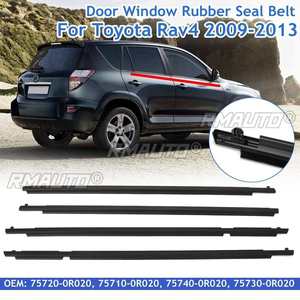 Juego de 4 Sellos de Goma para Ventanas de Puerta Delantera para Toyota Rav4 2009 2010 2011 2012 2013 # 75720-0R020 75710-0R020 75740-0R020 - Product Image 1