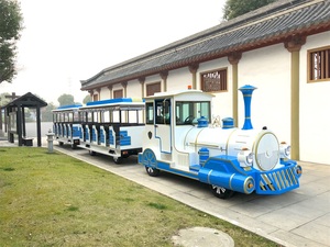 Attraction touristique terre dotto type de carburant diesel grande visite touristique sans piste route effet de vapeur tour en train pour adulte en vente - Product Image 6