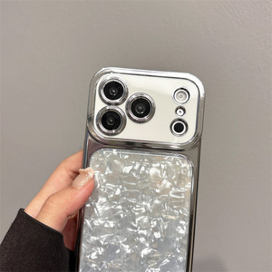 เคสโทรศัพท์มือถือลายเปลือกหอยชุบเงินสำหรับ iPhone 17 16 15 14 Pro Max แบบไล่เฉดสีรุ้งหลากสีสัน - Product Image 5