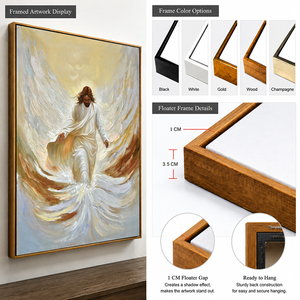 Dipinto Religioso di <span class=keywords><strong>Gesù</strong></span> Fatto a Mano, <span class=keywords><strong>Arte</strong></span> Cristiana Moderna con Texture Intensa, Regalo per Decorazione Casa e Chiesa - Product Image 5