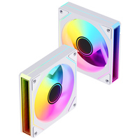 Ventilador de Caja de Ordenador AntarcChill ARGB con Efecto de Luz de Espejo Infinito, Aspas de Ventilador de Alto Flujo de Aire, Ventilador de Refrigeración Confiable
