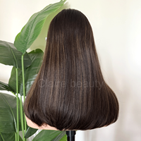 Perruques juives en cheveux vierges bruts de haute qualité, de type cuticule européenne, avec dessus en soie, certifiées casher, et perruques frontales en dentelle