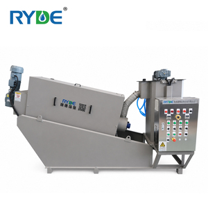 Presse à vis multi-disques RYDE en acier inoxydable, mini-presse de déshydratation pour boues, avec moteur 1 an de garantie pour boues municipales - Product Image 2