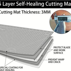 Tapis de découpe en PVC antidérapant extra large 36 pouces x 48 pouces, auto-cicatrisant, format A0 - Product Image 2