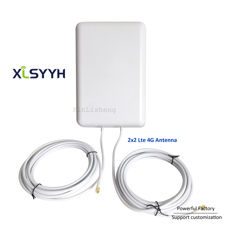 Wireless flat antenna 50km directional satellite antena 16dbi 2x2 mimo panel antenna 4g lte