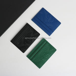 Vegan на заказ кожаный держатель кредитной карты экологически чистый натуральная кожа альтернативный кошелек для карт - Product Image 1