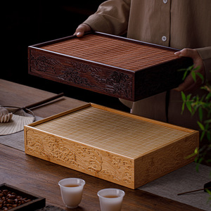 Bamboo Roll Up Water Storage <b>Tea</b> Tray Square Embossed Kung Fu <b>Tea</b> <b>Set</b> Storage Box Household <b>Tea</b> Sea Afternoon <b>Tea</b> Use - Product Image 1