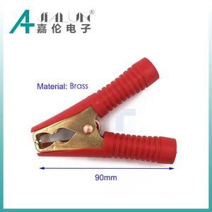 Jialun คลิปจระเข้ทองเหลืองแท้พร้อม100Amp ฟันคลิปหนีบจระเข้สำหรับงานหนัก - Product Image 2