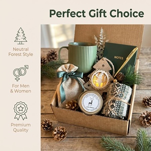 Coffret cadeau de Noël de luxe pour femmes, mug en céramique verte, carnet, stylo, <span class=keywords><strong>bougie</strong></span> parfumée, chaussettes, coffret cadeau d'entreprise pour les fêtes - Product Image 3