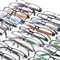 Monturas Ópticas Cuadradas de Metal Sólido Clásicas con Aro Completo para Gafas Graduadas Unisex - Venta al por Mayor con Entrega Rápida