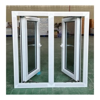 Fenêtres à battants horizontaux modernes en PVC certifiées CE, en acier inoxydable pour les zones à fort vent (ouragan), certifiées Energy Star