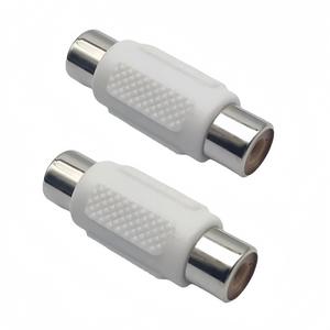 Adaptador de audio RCA hembra a hembra, conector recto AV, amarillo, paquete de 2 - Product Image 2