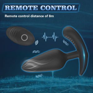Ferngesteuerter Analplug, Wiederaufladbarer Vibrations-Buttplug aus Silikon mit 10 Vibrationsmodi, Prostatamassagegerät, Erotikspielzeug für Erwachsene - Product Image 2