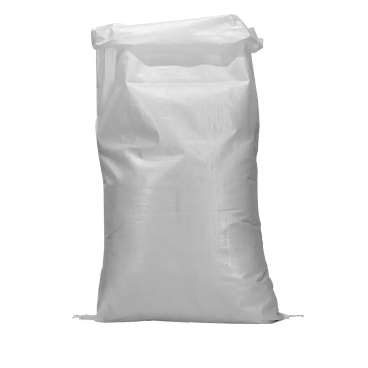 Fabrika üreticisi 120x56 cm şeker ambalaj polipropilen dokuma çuval 50kg pp torba ile pe iç çanta