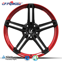 Jantes en alliage d'aluminium forgé CF 16-24 pouces 5X114.3 Hyper Black Neuves pour Panamera Cayenne