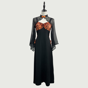 Witch Costume Dress Plus Size Black Spandex Sexy Halloween Women's Outfit - Product Image 2
