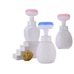 Eco friendly mousses flower shaped bubble hand soap dispenser 250ml 300ml plastic foam bottle with pump