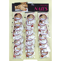 Lot de 24 faux ongles ovales à couverture complète, carrés, personnalisés, à presser, pour usage quotidien