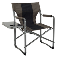 Ensemble de chaises de camping surdimensionnées Colegence, 2 chaises pliantes robustes pour l'extérieur, supportant 600 lb, avec poche latérale amovible et réglable