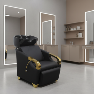 BLISSLIFE Lavabo per Parrucchieri, Lavatesta, Poltrona da Barbiere con Lavabo Integrato, Attrezzatura per Salone di Bellezza - Product Image 1