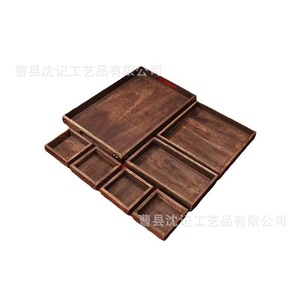 Wooden Engagement <b>Cake</b> Plate With Handle For Wedding Dessert Display Shandong Craft <b>Gift</b> Tray - Product Image 5